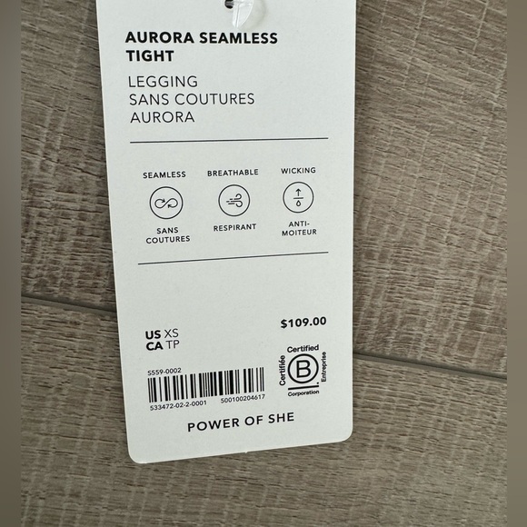 New Athlete Aurora Seamless Legging XS Black - Picture 8 of 10